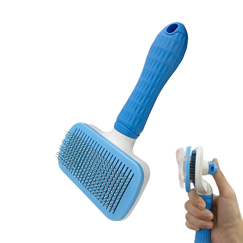 Pet Cleaning Deshedding Brush,Pet Hair Removal Brush for Shedding Massaging Grooming for Small Dogs,Cats,Rabbits(blue) - PawsPlanet Australia