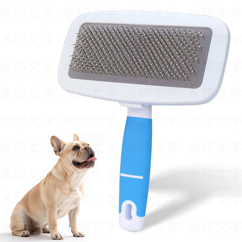 French Bulldog Brush,Skin Friendly Effectively Tackle Shedding,Essential French Bulldog Accessory for Your Pets,Blue - PawsPlanet Australia