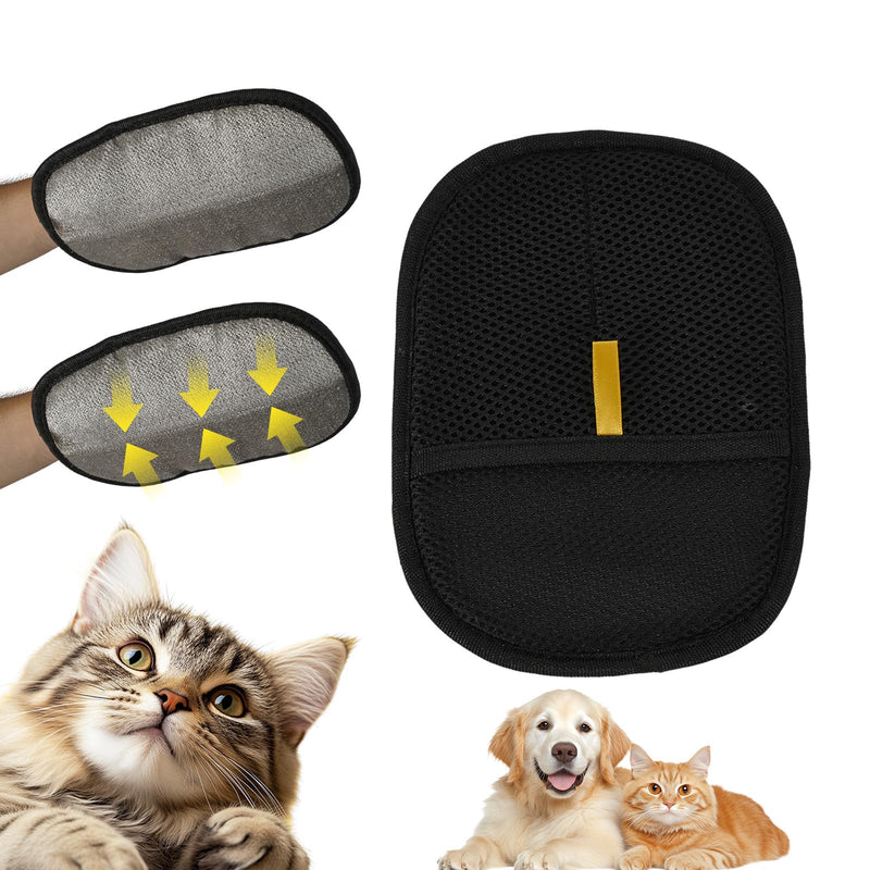 Pet Hair Remover Gloves for Cats & Dogs, Electrostatic Pet Hair Removal Gloves Brush for Pets Hair, Pet Hair Clean Up，Pet Hair Remover for Furniture - PawsPlanet Australia