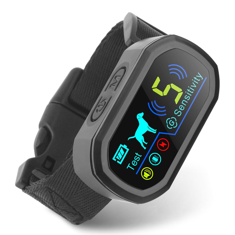 Dog Bark Collar, Waterproof Rechargeable Shock Collar for Small Dogs, Smart Training Collar with 5 Sensitivity Levels and 4 Adjustable Beep Vibration Safe Shock Modes - PawsPlanet Australia
