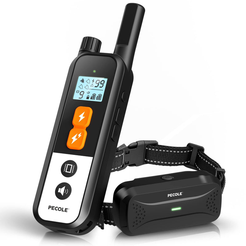Dog Training Collar with Remote Control: IPX7 Waterproof Shock Collar for Dogs with 3 Training Modes, 99 Adjustable Levels, 1600FT Range, Rechargeable for Small to Large Dogs - PawsPlanet Australia