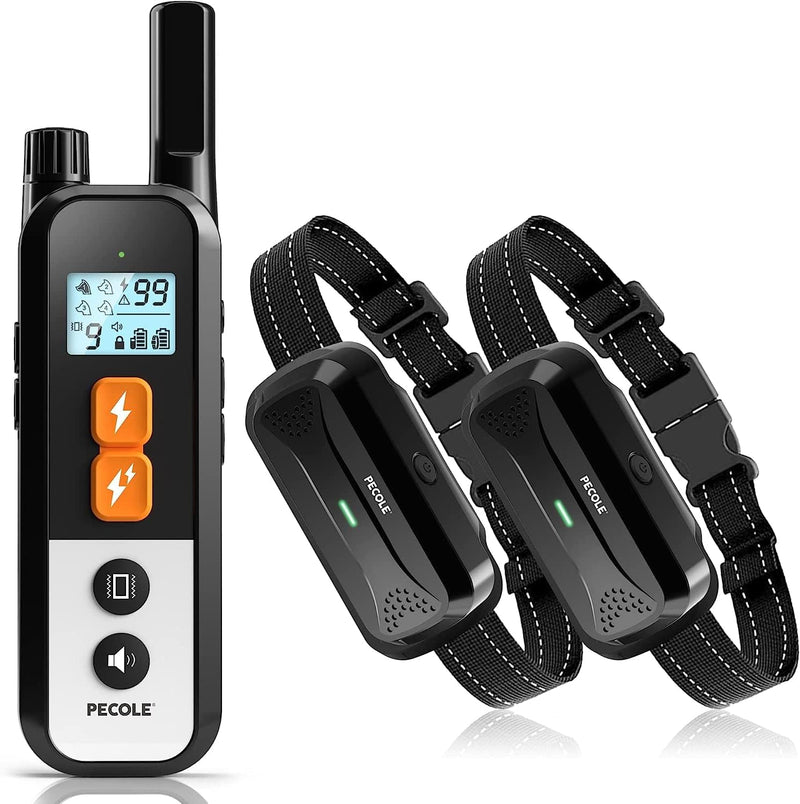 Dog Training Collar for 2 Dogs: Remote Control with 1600Ft Range Waterproof Shock Collar with Adjustable Beep Vibration and Shock Modes Control Security Keypad Lock for Small Medium Large Dogs - PawsPlanet Australia