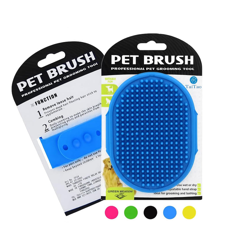 Self Cleaning Slicker Brush, Dog Cat Bunny Pet Grooming Shedding Brush, Easy to Remove Loose Undercoat, Pet Massaging Tool Suitable for Pets with Long or Short Hair (Blue) Blue - PawsPlanet Australia