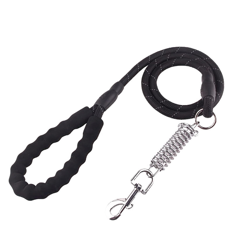 Dog Leash with Shock Absorber Spring 5FT Heavy Duty Dog Training Leashes Slip Leash Rope Comfortable Padded Handle Heavy Duty Slip Leads for Dogs - PawsPlanet Australia