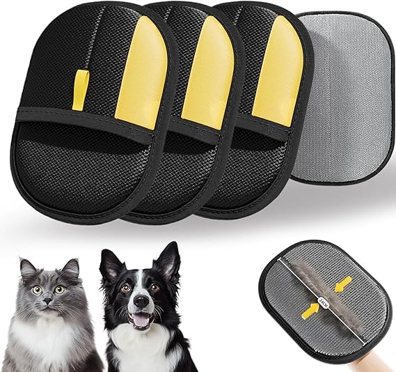 (5PCS) Pet Hair Removal Glove for Dogs & Cats, Newly Upgraded Reusable Electrostatic Pet Hair Gloves, Pet Hair Remover Tool for Clothing, Couch, Carpet, Car Seat 5 - PawsPlanet Australia
