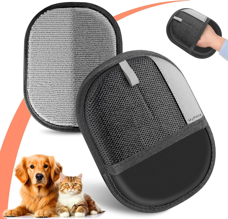 Pet Hair Removal Glove for Dogs & Cats, Newly Upgraded Reusable Electrostatic Pet Hair Glove, Magic Brush Pet Hair Remover Tool for Clothing, Couch, Carpet, Car Seats 2