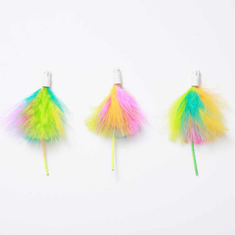 3 Packs Replacement Feathers Compatible Interactive Cat Toy FN-P20 (3 Pcs), Only Accessories - PawsPlanet Australia