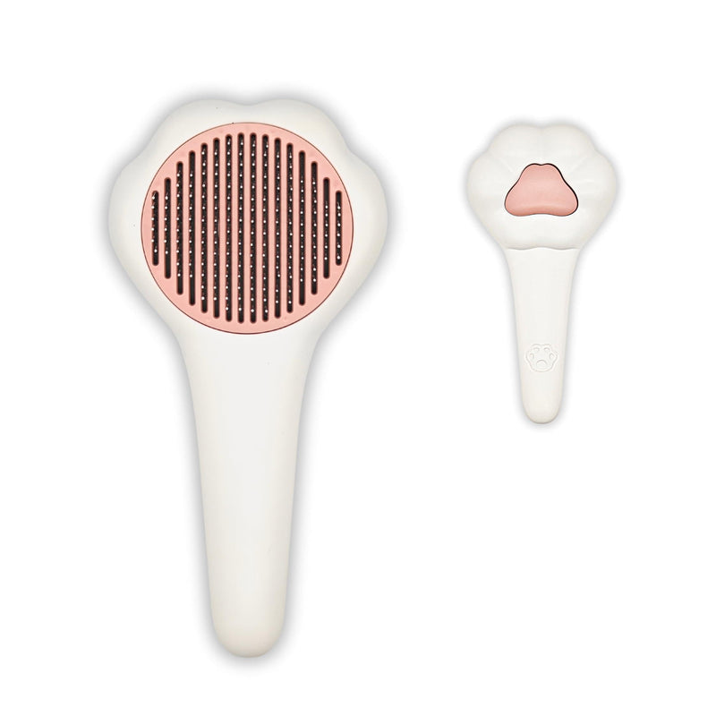 Cat Brush for Shedding, Self-Cleaning Slicker Brush for Indoor Cats, Gently Remove Loose Fur, Pet Grooming Massage Deshedding Tool, Suits Long & Short Haried Cats and Dogs - PawsPlanet Australia