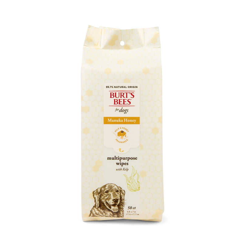 Burt’s Bees Manuka Honey Multipurpose Wipes with Kelp, 50 Count - PawsPlanet Australia