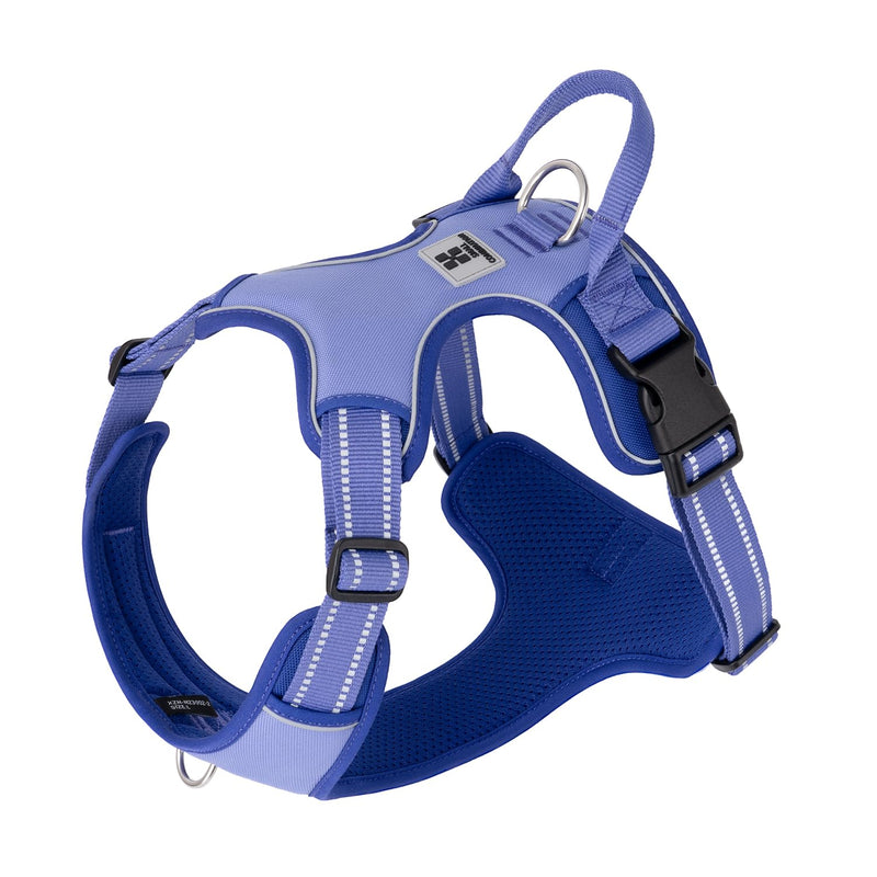 Lavender Purple Dog Harness | Heavy-Duty Reflective & Breathable Mesh | Adjustable 4-Point Control for XS-XL Dogs | No-Pull Step-in Design (S) S - PawsPlanet Australia