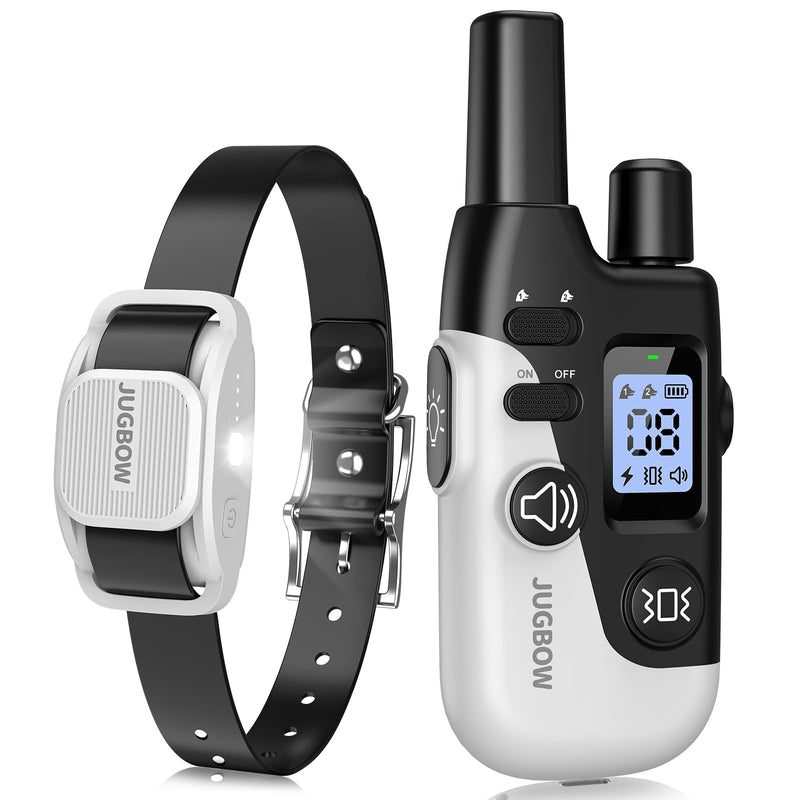 Jugbow Dog Training Collar - 4200FT Dog Collar with Remote for Small Medium Large Dogs, LED Light Electric Collar with Beep/Safe Static/Vibration Modes, IPX8 Waterproof Rechargeable E-Collar - PawsPlanet Australia