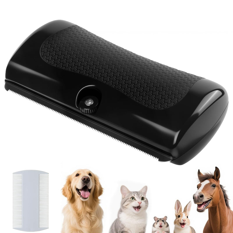 Deshedding Dog Brush & Pet Hair Remover Comb – Grooming Tool for Cats, Dogs, Rabbits, Horses, Hamsters | Itching Relief & Gift for Pet Lovers - PawsPlanet Australia
