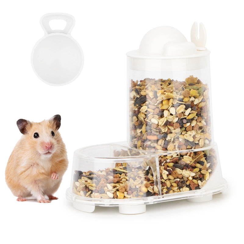 Wontee Hamster Feeder Food Bowl Automatic Dispenser for Dwarf Syrian Hamsters Mice Gerbils Rats or Other Similar-Sized Small Pets - PawsPlanet Australia