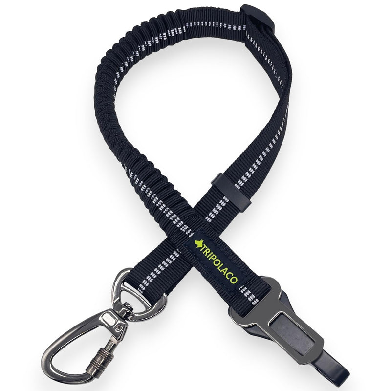 Dog Seat Belt for Car, 3-in-1 Adjustable Dog Seat Belt with Carabiner, Latch & Buckle, Heavy Duty Dog Car Harness Tether with Bungee Buffer, Pet Safety Restraint for Small Medium Large Dogs - PawsPlanet Australia