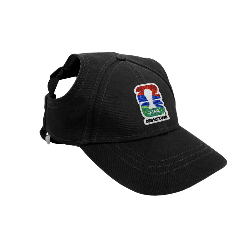 Littlearth Pet Soccer Hat – Officially Licensed FIFA 2026 X-Small Black - PawsPlanet Australia