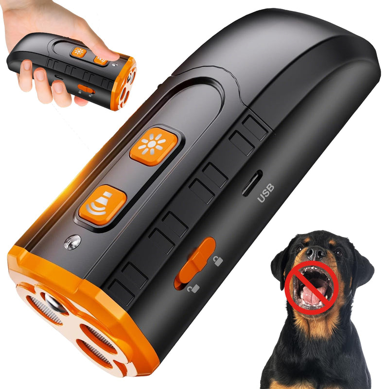 Dog Bark Deterrent Device, Bark Shield with 3X Ultrasonic to Stop Own or Neighbor's Dog, Safe, Rechargeable, Portable Safe for Dogs Training Indoor Outdoor - PawsPlanet Australia