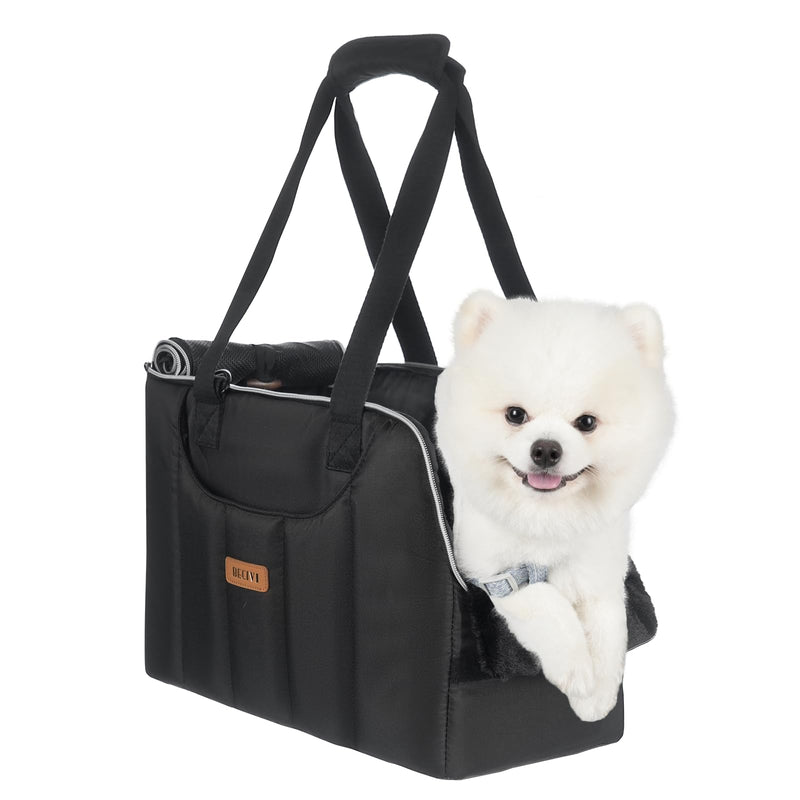 Dog Purse Carrier for Small Dogs Cats Rabbits Up to 15lbs, Lightweight Pet Sling Carriers with Crossbody Strap, Portable Puppy Soft Sided Tote Bag Carrier for Vet,Hiking,Travel Black - PawsPlanet Australia