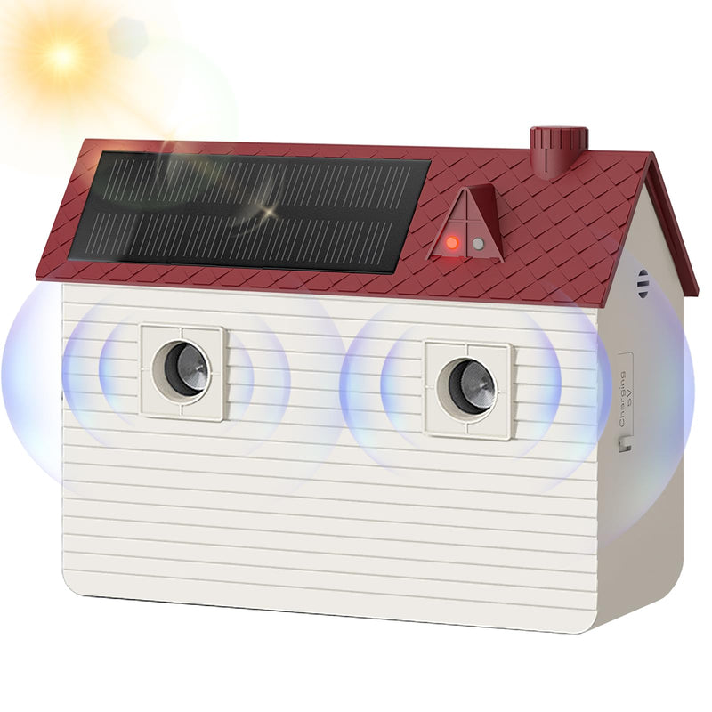 Dog Bark Deterrent Devices: Ultrasonic Anti Barking Device for Dogs with 3 Training Modes 50 FT | Solar Dog Barking Deterrent Devices | Stop Barking Dog Device for Indoor (Red) Red