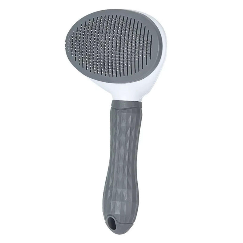 PSPS Pet Deshedding Brush, Self-Cleaning Slicker Brush for Dogs and Cats, Grooming Tool - PawsPlanet Australia