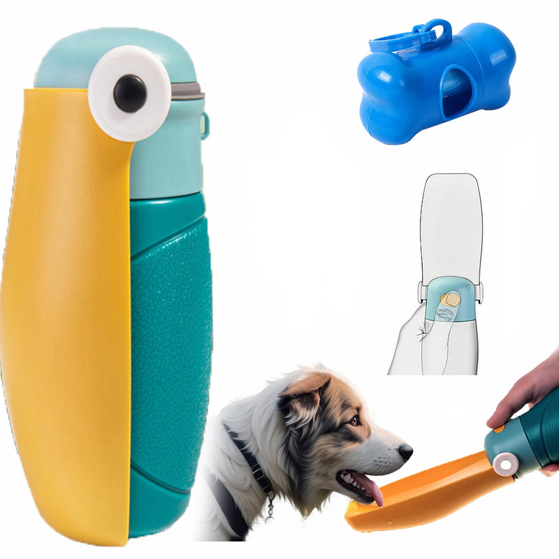 17oz Hornbill Water Cup Dog Water Bottle for Walking, Portable Collapsible Dog Water Bottle, Cat Walking and Hiking Puppy Gift, Outdoor Pet Drinking Waters Bottles for Camping - PawsPlanet Australia