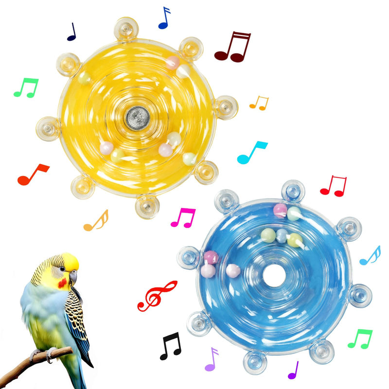 Cockatiel Toys Bird Toys for Parakeets, Flappy Bird Toy with Spinning Wheel & Chewable Bells, Interactive Bird Foraging Toys for Budgies/Lovebirds/Small Birds - PawsPlanet Australia