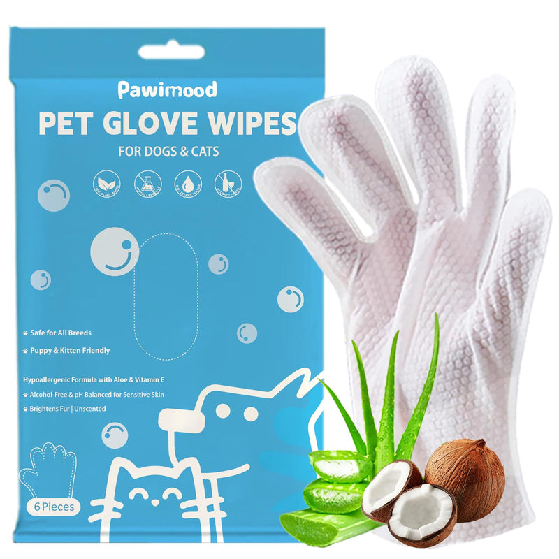 Pet Wipes for Dogs & Cats - Coconut Oil Grooming Wipes for Paws Face & Body, Deodorizing Hydrating Odor Control Waterless Bath Alternative (3 Pack) 3 PACK - PawsPlanet Australia
