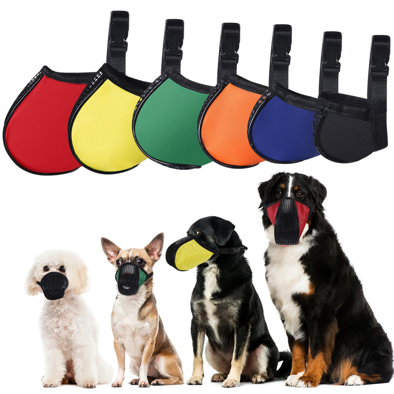 6 Sizes Dog Muzzle, Basket Air Mesh Muzzles Breathable Adjustable Full Coverage Dog Muzzle Cover for Small Medium Large Dogs, Anti Biting Barking Chewing - PawsPlanet Australia