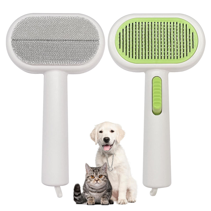 Double Sided Pet Grooming Brush for Dogs and Cats - Gentle Deshedding Tool for Long/Short Hair, Massage & Hair Removal - Indoor Grooming, Outdoor Use & Travel Friendly - PawsPlanet Australia