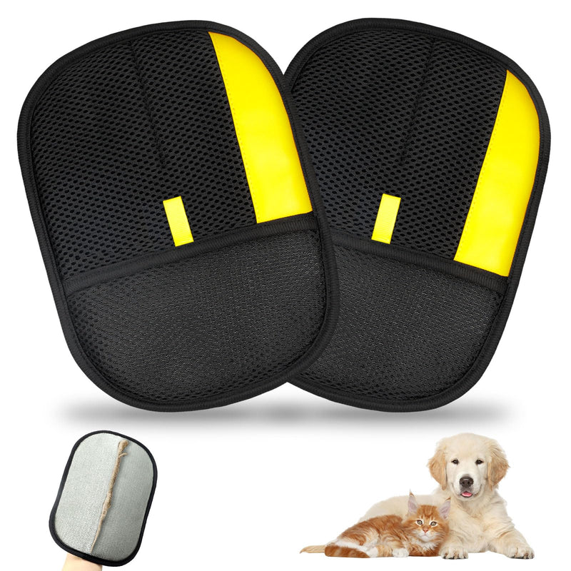 Pet Hair Removal Glove,2 Pcs Newly Upgraded Pet Hair Remover Gloves for Cats & Dogs,Electrostatic Pet Hair Gloves,Reusable Pet Hair Remover Tool For Couch Clothes Carpet Car Seat,9.45 *7.1 in - PawsPlanet Australia