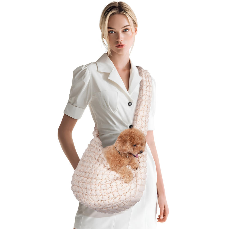 Small Pet Carrier Sling, Hands-Free Carrier for Dogs and Cats with Safety Leash - PawsPlanet Australia