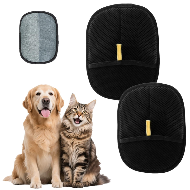 Pet Hair Removal Glove,2Pcs Electrostatic Gloves Pet Hair Removal, 2025 Pet Hair Remover Glove, Washable Reusable Dogs Cats Hair Gloves for Furniture Bed Sheets Couch Clothes Carpet Car Seat - PawsPlanet Australia