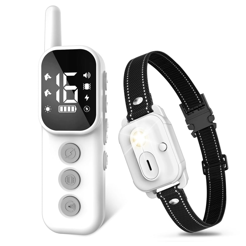 Dog Shock Collar,3300FT Dog Training Collar with Remote,IPX7 Waterproof Rechargeable Dog e-Collar with Beep,Vibration,Safe Shock,LED Light for Small,Medium,Large Dogs (8-150 lbs) - PawsPlanet Australia