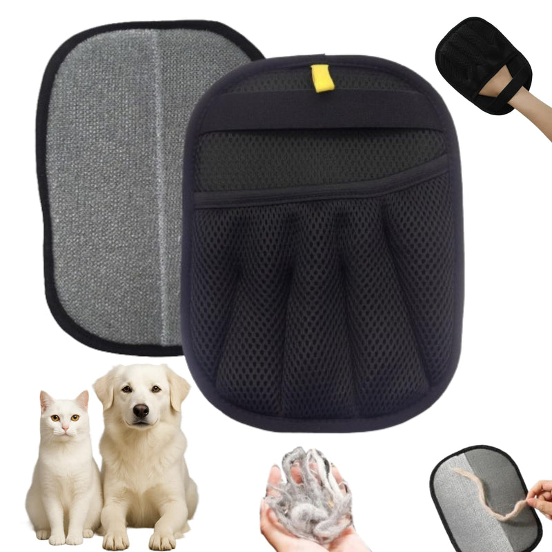 Pet Hair Removal Glove for Cats & Dogs – Upgraded Five-Finger Electrostatic Pet Hair Gloves, Reusable Magic Brush Pet Hair Remover Tool for Clothing, Laundry, Couch, Carpet & Car Seat - PawsPlanet Australia