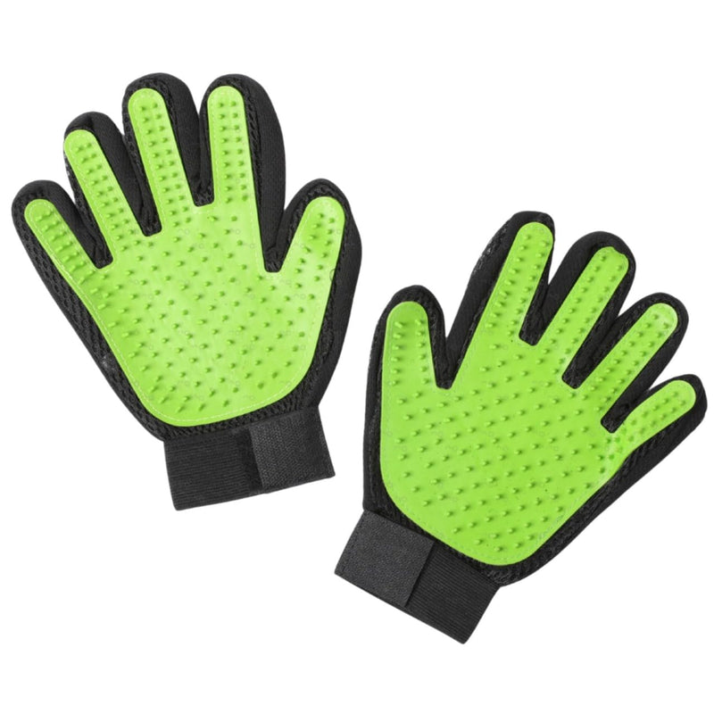 Pet Grooming Gloves – 1 Pair – Deshedding & Bath Massage Mitts for Dogs & Cats – Choose from 5 Colors – Adjustable, Reusable & Easy to Clean (Lime Green) Lime Green - PawsPlanet Australia