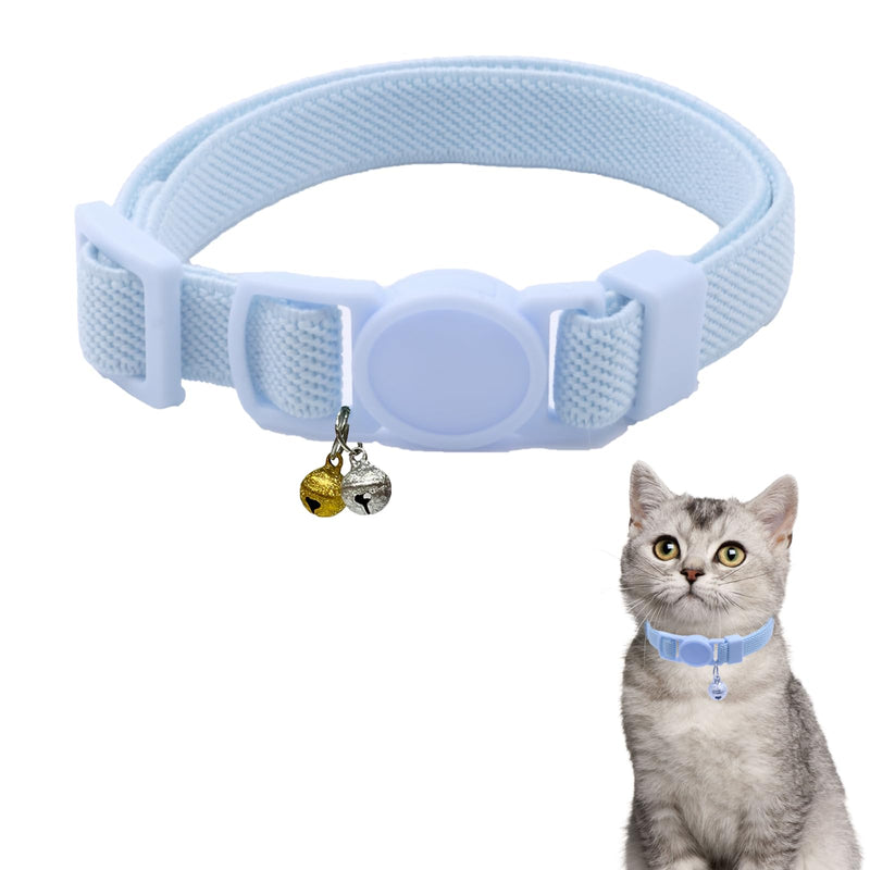 Breakaway Cat Collar with Bell, Safety Buckle Kitten Collar, Elastic Strech Quick Release, Adjustable Lightweight Collars for Girl Boy Cats, Pet Supplies, Accessories, Gifts Blue - PawsPlanet Australia
