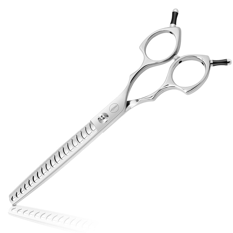 HASHIMOTO Dog Grooming Chunkers for Large Hands,Dog Texturizing Shears,Cat Scissors,19 teeth,7.0 inch,Light Weight. - PawsPlanet Australia