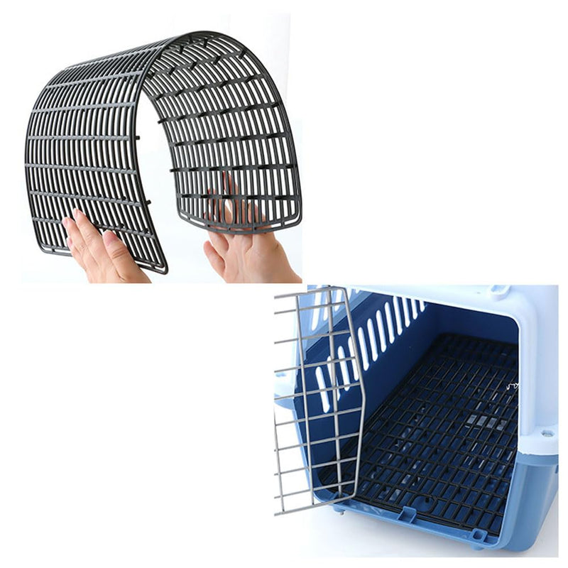 Plastic Mesh Tray for Pets Extra Protection for Pan for Dogs and Cats Cage Carrier, Anti-Leak Floor Grid with Small Legs (15,75" Dx9,45 Wx0,39 H) Black Colour - PawsPlanet Australia