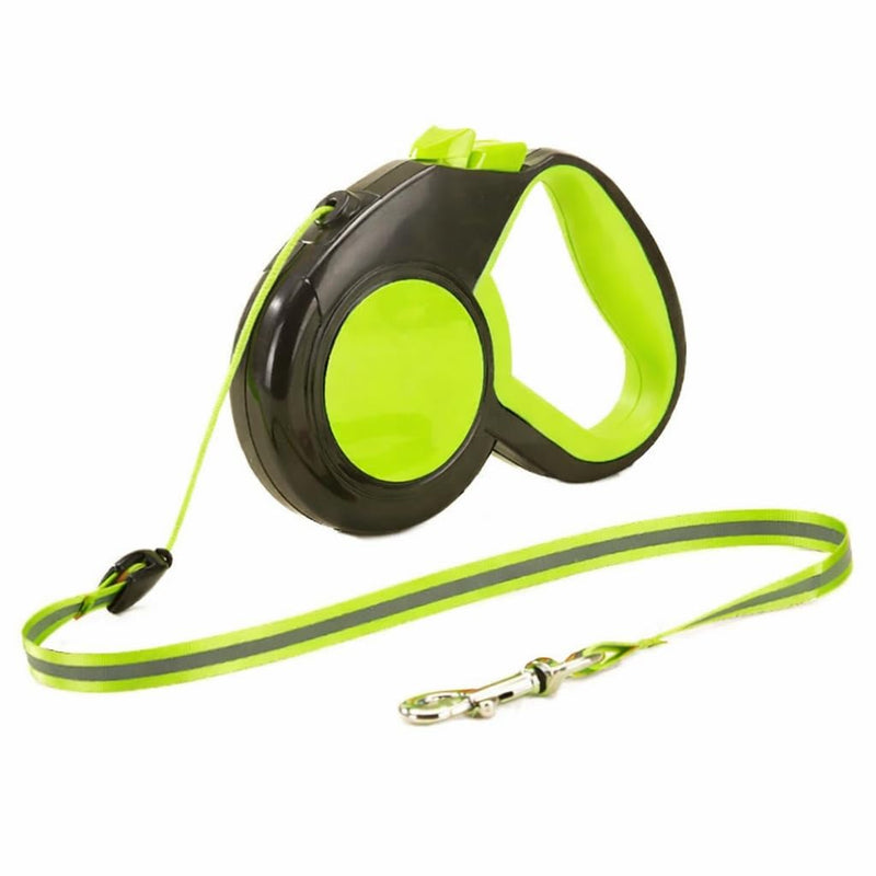 Retractable Dog Leash – 360° Tangle-Free, Anti-Slip Handle, Reflective Nylon Tape, Heavy Duty Alloy Clip – Atlas Pet Lover (Green, 26Ft) Green - PawsPlanet Australia