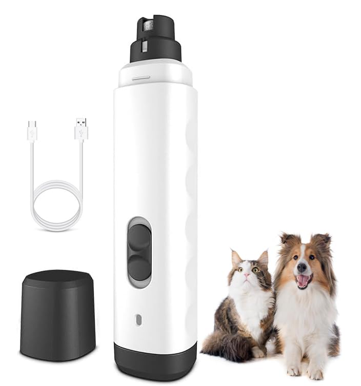 Silent Groom Pro Nail Grinder, 2025 New Dog Nail Trimmer, Rechargeable Pet Nail Grinder, Quick Dog Nail Trimmers, Pet Paws Grooming Smoothing Tool for Dogs and Cats - PawsPlanet Australia