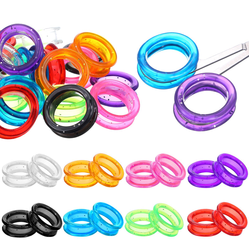 24 Pcs Silicone Scissors Finger Rings Soft Silicone Scissors for Pet Grooming Scissor Accessories for Animal Hair Cutting Thumb Inserts Finger Protector Ring for Professional Barber - PawsPlanet Australia