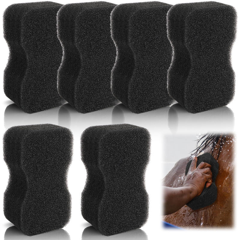 6 Pack Horse Groomer Sponge, Durable Horse Bath Sponge Block for Cleaning and Massage, Reusable Brush Scrubber for Body Hair, Horses Grooming Tool Supplies for Large Dog and Cat, Easy to Grasp - PawsPlanet Australia