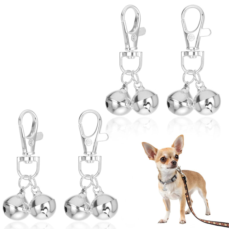 4 Pcs Bells for Dog Collars, Mini Dog Collar Bell, Pet Pendant Accessories Training Collars Charm Dogs Training Bell Collar for Dogs and Cats - PawsPlanet Australia