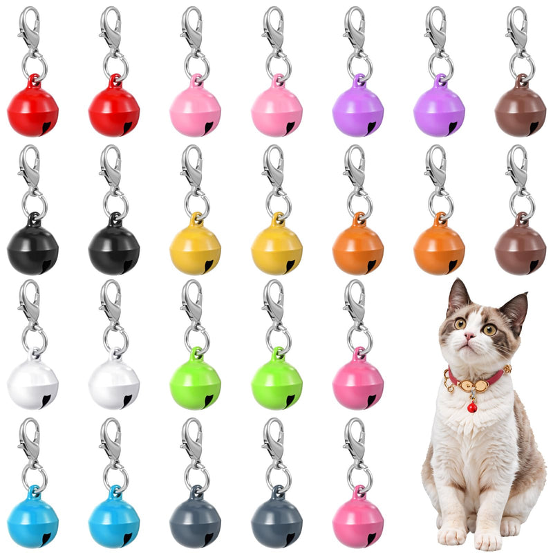 24pcs Cat Bell for Cat Collar, Small Dog Collar Bells, Metal Small Pet Puppy Bell for Pet Cats Dog Collars Charms Accessories - PawsPlanet Australia