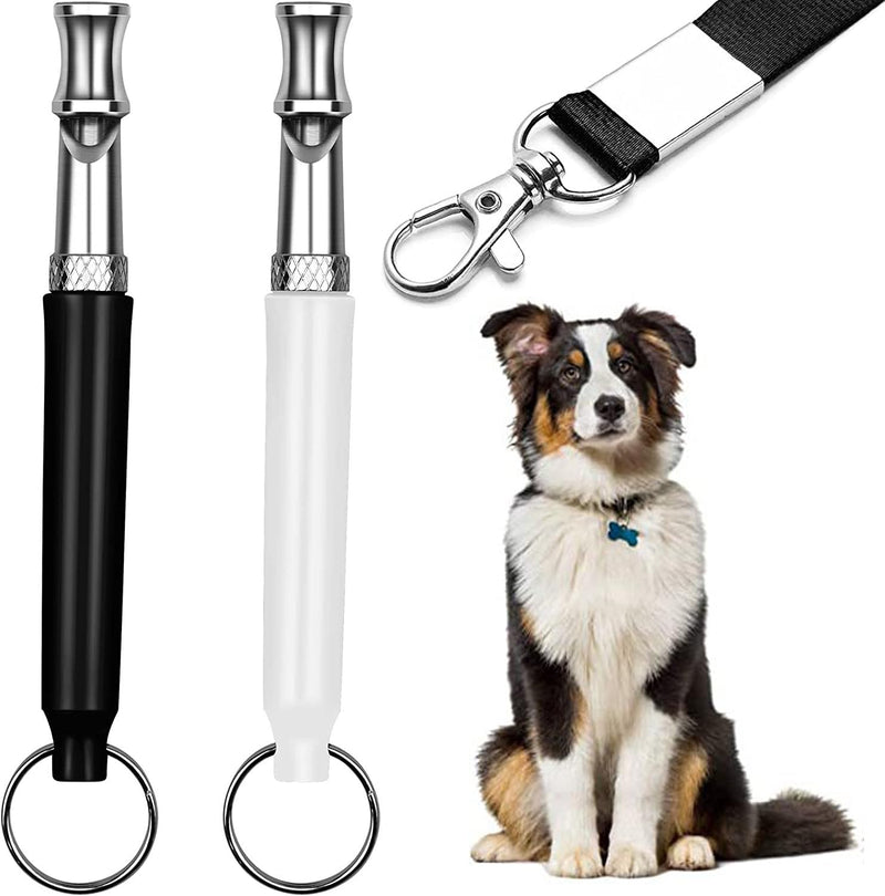 Professional Dog Whistle to Stop Barking - Adjustable Silent Training Whistle for All Breeds (Labrador, German Shepherd, Beagle) with Lanyard - 2 Packs for Recall, Obedience & Anti-Barking Training - PawsPlanet Australia