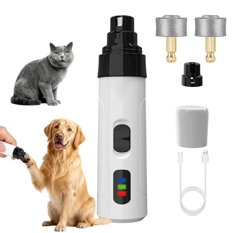 Heusom Silent Groom Pro Nail Grinder for Dog, 2025 New Dog Nail Trimmer, USB Rechargeable Pet Nail Grinder, Dog Nail Trimmers, Pet Paws Grooming Smoothing Tool - PawsPlanet Australia