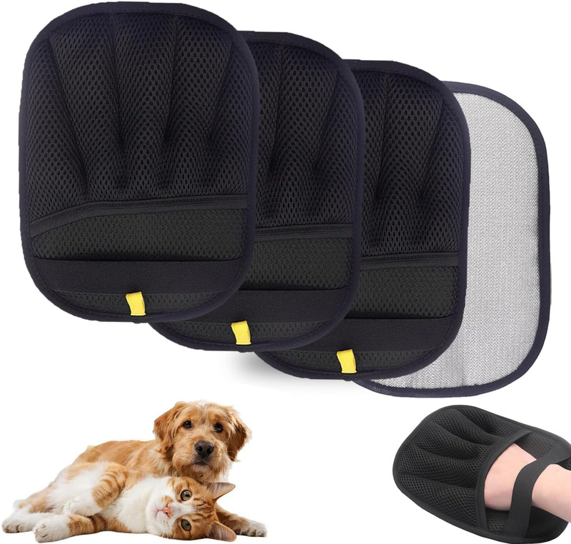 3PC Pet Hair Removal Glove for Cats & Dogs, 2025 Newly Upgraded Five-Finger Electrostatic Pet Hair Gloves, Reusable Pet Hair Remover Tool for Furniture, Car, Couch, Carpet, Clothes - PawsPlanet Australia