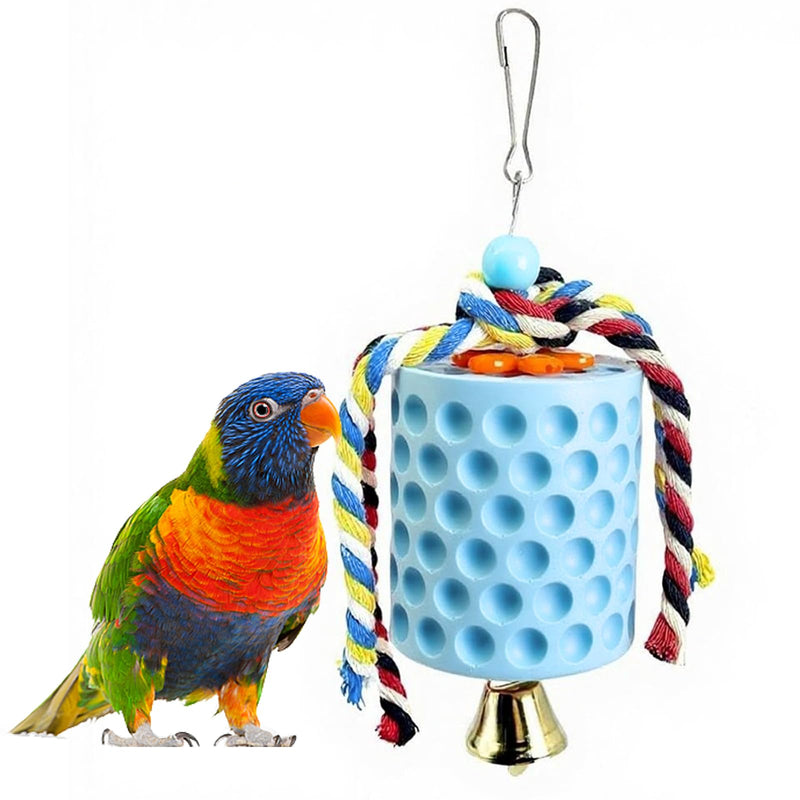 Bird Beak Grinding Stone, KABASI Parrot Chew Toys Calcium Stone with Bells, Chicken Coop Accessories, Cage Toys for Cockatiel Parakeet Budgies Hamster Chinchilla Rabbit African Grey Chick Poultry - PawsPlanet Australia