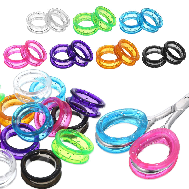 14 Pcs Silicone Scissors Finger Rings, Soft Dog Grooming Scissors Accessories Thumb Insert Finger Protection Ring for Pet Grooming Scissor Accessories for Dog Hair Cutting for Professional Barber - PawsPlanet Australia