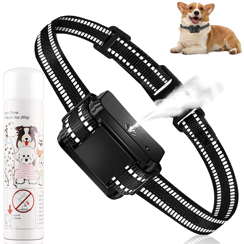 Citronella Bark Collar [1*Spray Refill] Citronella Spray Dog Collar for Dogs Level 2 Sensitivity Adjustable Spray Collar, Safer Spray Training Dog Collar Suitable for All Types of Dogs Black - PawsPlanet Australia