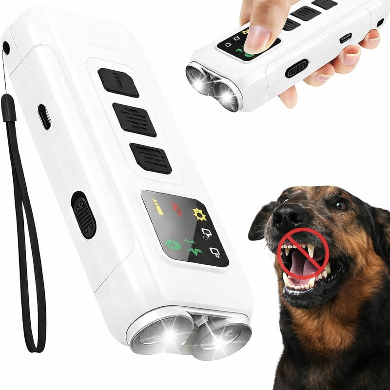 Dog Bark Deterrent Device, 32FT Range, Anti Barking Device for Dogs, Dog Barking Control Device, Rechargeable Dog Silencer, No Barking Device for Dogs, Dog Barking Stopper